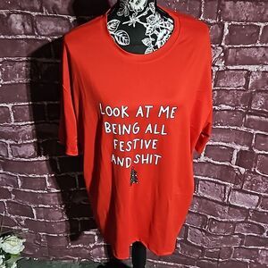 Adult 🎁Unisex Sarcastic Holiday Shirt Size XXL